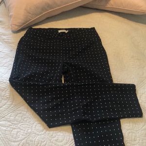 Black Dotted Chinos NWOT